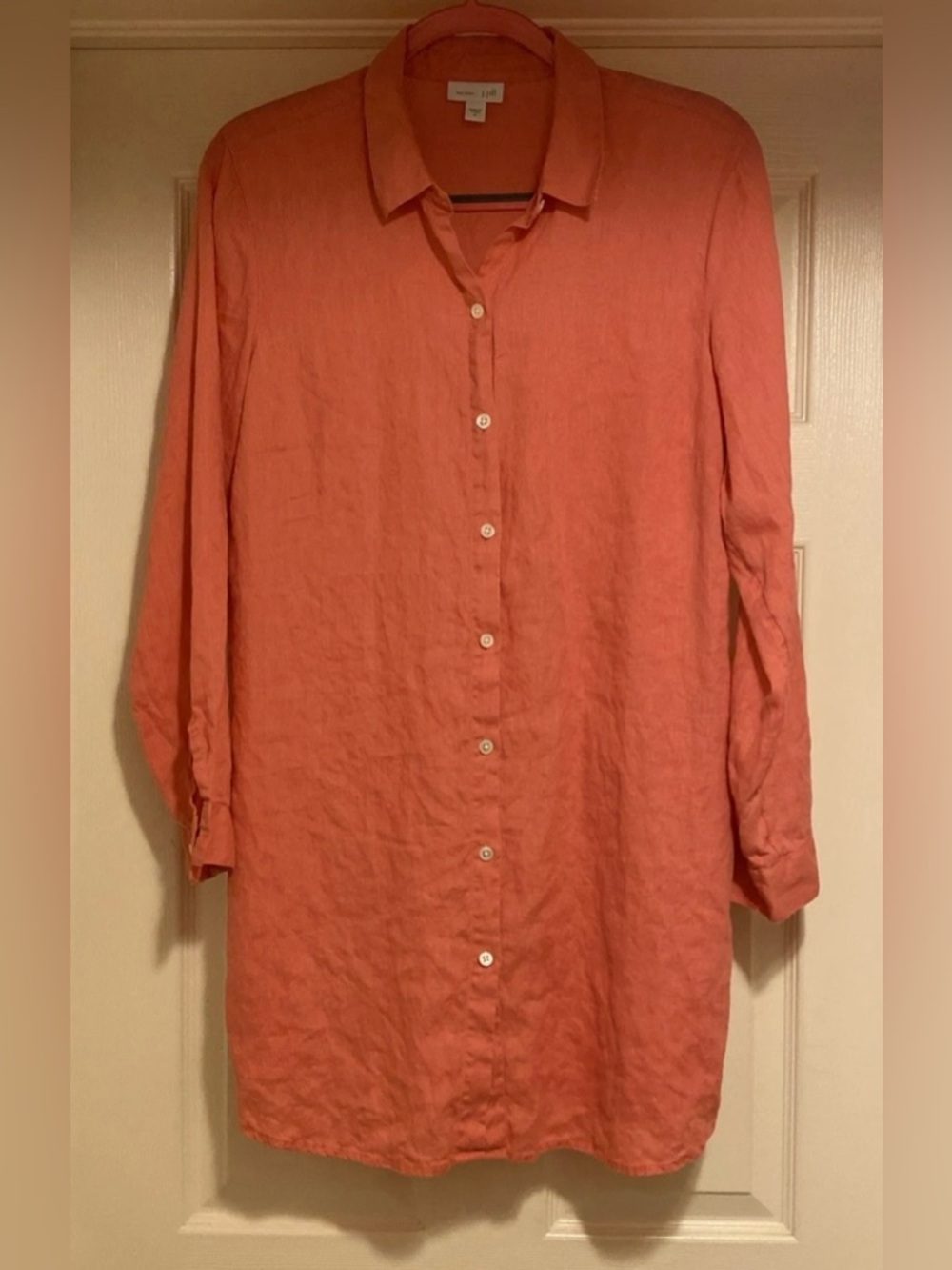 J. Jill Love Linen 100% Linen Button Up Tunic